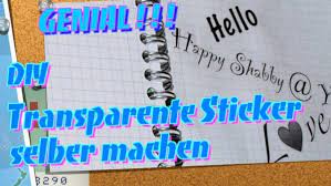 Um eigene sticker für whatsapp zu machen, gibt es kostenlose apps im google play store und app store. Diy Sticker Mit Transparentem Hintergrund Selber Herstellen Handmade Kultur