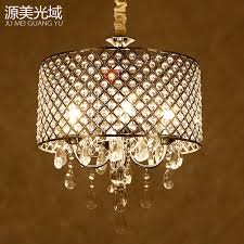 Get this modern crystal chandelier, dining room . Modern Drum Crystal Chandelier Black Iron Dining Room Bedroom Hanging Light D43cm Chandeliers Aliexpress
