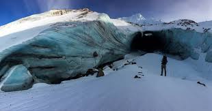Hike to Sandy Glacier Caves, Mount Hood, Oregon