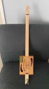 The Edge Cigar Box Guitar Made By Me Box Guitar Cigar Box Guitar Cigar Box