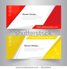 Horizontal Business Banner Set Vector Templates Clean Modern Geometric Abstract Background Layout For Website Design Business Banner Web Banner Design Banner