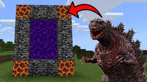 There are new resources to the game that allow you to make weapons to defeat this beast. Mcpe How To Make A Portal To The Godzilla Dimension Youtube