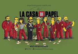 La Casa De Papel Simpson Case Di Carta Cartoni Animati Casa Di Carta