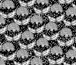 Black And White Floral Fabric Colorful Fabrics Digitally Printed By Spoonflower Black White Floral Shop Wallpaper Fabric Black And White