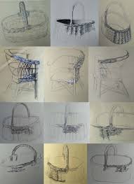 Des Paniers Un Fauteuil De L Osier Osier Panier Dessin Technique