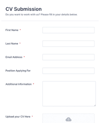 Join millions of others & build your free resume & land your dream job! Cv Application Form Template Jotform