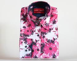 Look at our collection below and be impressed on how lovely these pink floral patterns can be. Ll 3258 Women S White Pink Floral Print Shirt Quality Designed Shirts