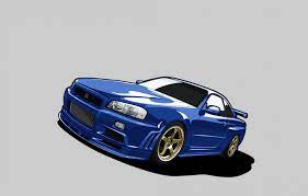Maybe you would like to learn more about one of these? Wallpaper Figure Nissan Gold Skyline Gtr Mobile Gtr R34 Nissan Images For Desktop Section Raznoe Download