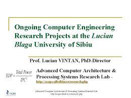 Click on any of the computer engineering topics of your choice. Ongoing Computer Engineering Research Projects At The Lucian