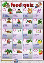 Every item on this page was chosen by a woman's day editor. Food Quiz Multiple Choice With Key Esl Worksheet By Phen