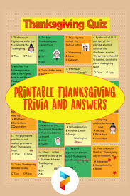 Displaying 22 questions associated with risk. 7 Best Printable Thanksgiving Trivia And Answers Printablee Com