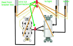 I bought the wrong switch for my fan and this was the beginning of my quest to solve the problem. Electrical How Can I Rewire My Bathroom Fan Light And Receptacle Home Improvement Stack Exchange Light Switch Wiring Bathroom Fan Light Bathroom Fan
