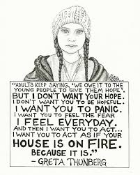 Greta Thunberg Drawing 6 Climate Change Climate Change Poster Climate Change Art