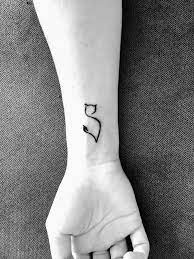Am Sooo Pleased With This Simple And Classic Vegan Cat Tattoo All Procedures Were Vegan Vegan Symbol Cat Wrist Tattoos For Guys Tattoos Vegan Tattoo