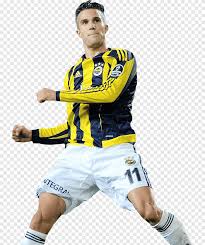 The white section, which encompasses the text 'fenerbahçe spor kulübü 1907', represents purity and open heartedness; Robin Van Persie Fenerbahce S K Manchester United F C Arsenal F C Football Player Arsenal F C Sport Jersey Png Pngegg