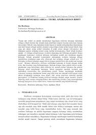 Pdf Resiliensi Keluarga Teori Aplikasi Dan Riset