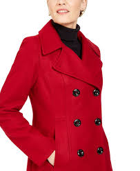 70 acrylic, 18% polyester • iron on a low temperature • do not bleach • do not tumble dry • suitable for dry cleaning colour: Anne Klein Double Breasted Peacoat Created For Macy S Reviews Coats Women Macy S