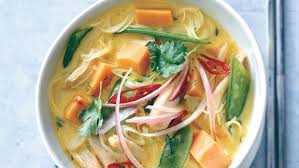 Spicy Curry Noodle Soup With Chicken And Sweet Potato Recipe Curry Noodles Recipes Sweet Potato Soup