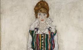 Portrait of edith, the artist's wife. Egon Schiele Portraits Neue Galerie Ny