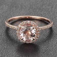 This captivating rose gold diamond ring makes an amazing gift for the woman in your life. 14k Rose Gold Halo Pave Diamond Engagement Ring Cocktail Ring With Morga Pave Diamond Engagement Rings 14k Rose Gold Engagement Rings Rose Gold Engagement Ring