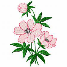 The outline of the flower is easily worked in stem stitch. Hand Embroidery Flower Designs Free Novocom Top