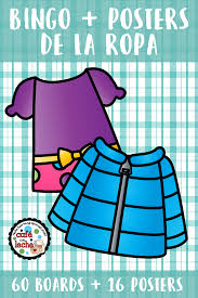 Bingo De La Ropa Spanish Clothing Bingo Spanish Clothing Spanish Outfits Spanish Activities