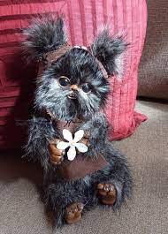 Ooak Pose Able Armature Fantasy Creature Baby Ewok Star Wars Etsy Fantasy Creatures Ewok Baby Art Dolls