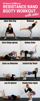 Resistance bands come in a range of sizes and colors, and with many fitness benefits. At Home Resistance Band 10 Minute Glute Workout
