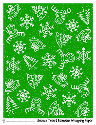 Plus this printable for christmas is always growing! Snowflakes Reindeer Holiday Gift Wrap Woo Jr Kids Activities