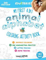 Along with ava and mia, other girls' names with three letters popular in the us include zoe, eva, ivy, mya, amy, ana, and lia. Amazon Com My First 4 In 1 Animal Alphabet Coloring Activity Book Edu Series Age 3 More Than Just An Abc Book 1 Animal Coloring 2 Pre Handwriting Letter Trace 4 Name Tracing Workbook 9798652105051 Paper Loucreative Books