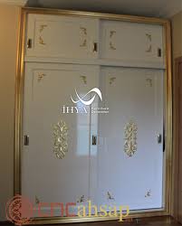 Altin Oyma Isleme Dekoratif Yatak Odasi Dolap Gold Engraving Decorative Bedroom Cabinet Dolaplar Yatak Odasi Ev Mobilyalari