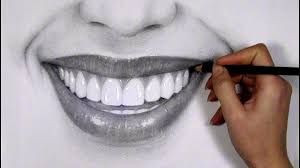 Want to try a different method? Drawing An Amazing Smile Timelapsedrawing Smile Drawing Youtube