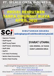 Temukan lowongan kerja toserba yogya dan peluang kerja sejenis yang ditemukan oleh loker.my.id. Disnaker Wonogiri On Twitter Lowongan Pt Sci Wonogirikerja Wonogiri Lowongankerja