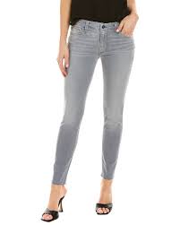 Hudson Jeans Natalie Mid-rise Super Skinny Ankle Jean In Grey