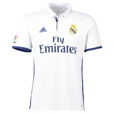 Customize your own authentic shirt today. Real Madrid Adidas 2016 17 Home Replica Jersey White