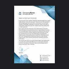 Create your own business letterhead with this accessible template, featuring green lines and gradients at the top and bottom of the page, with room for a logo. Download Polygonal Shapes Letterhead Design For Free Letterhead Design Company Letterhead Template Letterhead Business