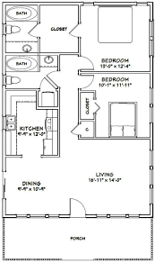 28x40 House 2 Bedroom 2 Bath 1 120 Sq Ft Pdf Floor Plan Instant Download Model 1b In 2021 Home Design Floor Plans Floor Plan Design Small House Plans