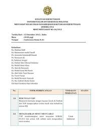 Ini adalah contoh minit mesyuarat pengurusan sekolah yang mengikut format spsk mac 2012 jabatan pendidikan negeri johor darul takzim yang terletak di johor bahru di malaysia. Minit Mesyuarat Kskkk Ke 4