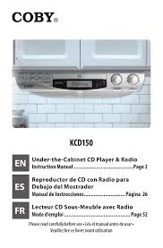 They typically mount underneath the bottom of cabinets or cupboards in the kitchen. Coby Kcd150 Cd Player With Am Fm Radio User Manual Manualzz