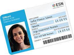 Make an id card with adobe spark post. Esncard Erasmus Student Network