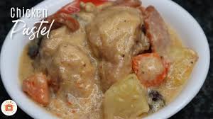 Creamy Chicken Pastel Filipino Style Youtube Chicken Pastel Creamy Chicken Chicken Dishes Easy