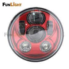 Find More Headlights Information About Free Shipping New 5 75 Inch Red Led Headlight For Harley Sportster Xl 883 1200 Motorcycle Harley Harley Davidson Harley