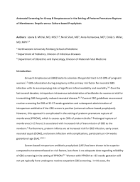 Image result for Group B Streptococcus Prophylaxis