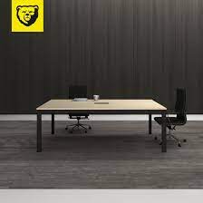 Some of the densest hardwoods have the tensile strength of steel, but that hardness makes them difficult to cut and shape. Middle Leg Wire Management Office Meeting Table China Meeting Table Conference Table Made In China Com