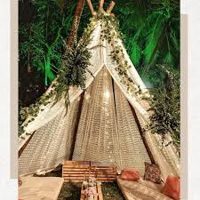 Diy teepee tent (via mypoppet) 6 of 9. Unique Teepee Tent Decor Ideas For A Dreamy Wedding Setup