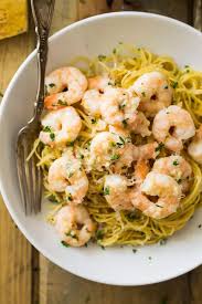 This Skinny Shrimp Scampi Is Lighter On Calories But Not On Flavor Shrimp Recipes Healthy Low Calorie Shrimp Recipe Recipes