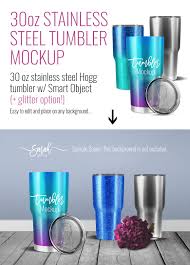 Download this free psd stainless steel tumbler in hand mockup and easily place your logo using the smart layer. 30oz Stainless Steel Tumbler Mockup Creative Photoshop Templates Creative Market