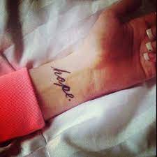 The wrist is the coolest area to get a tattoo. 41 Gorgeous Small Wrist Tattoos For Women Hope Tattoo Wrist Tattoos Tattoos