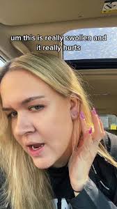 bro it hurts so bad… #piercing #earlobepiercing #earspierced #earpiercing  #earpiercingaftercare #earpiercingideas #salinespray #earpiercings
