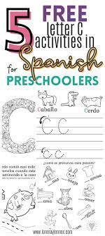 Free Letter C Worksheets In Spanish For Preschoolers Bilingual Beginnings Spanish Words For Kids Letter Activities Free Letter Activities